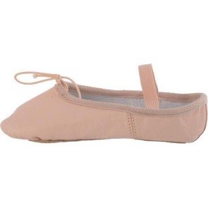 Papillon Kinderballetschoenen van Leer met Doorlopende Zool PK1000 roze