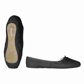 Papillon Balletschoenen met Doorlopende Zool PA1000 zwart