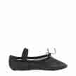Papillon PK1000 zwarte kinderballetschoenen met Doorlopende Zool unisex 