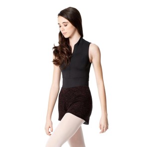 Lulli Dames knitted Warm-Up Shorts Burgundy
