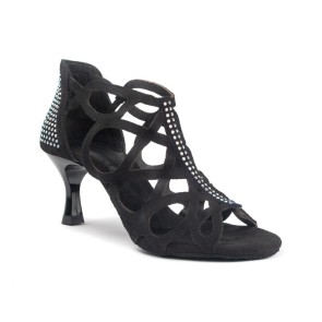 Portdance PD814 dansschoenen zwart suede nepleer