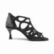 Portdance PD814 Salsaschoenen Zwart Nubuck Strass