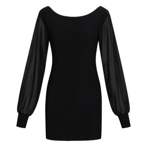Rumpf RU5514 CANNES lang shirt met chiffon mouwen