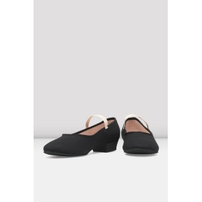 Bloch S0326GU canvas character schoenen zwart roze 