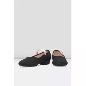 Bloch S0326GU canvas character schoenen zwart roze 