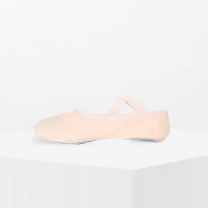 Dansez-Vous Nina canvas balletschoen met splitzool voor kinderen gekruiste elastieken