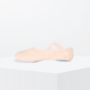 Dansez-Vous Nina canvas balletschoenen met splitzool zalmroze