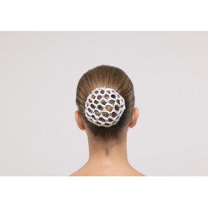 Dansez-Vous gehaakt haarnetje met strass wit