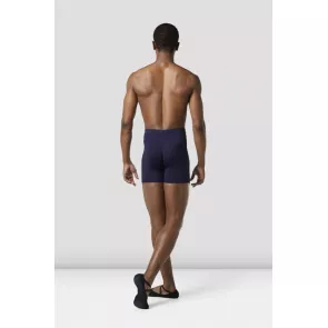 Bloch MR004 heren middellange repetitie shorts blauw achterkant