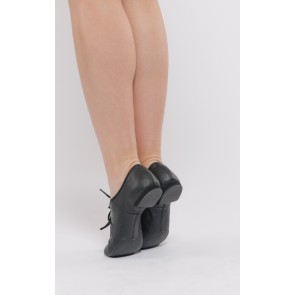 Dansez-Vous Jazz schoenen van leer Leo met rubberen hak