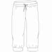 Temps Danse Dames Bamboo crop Pants Bakara teken