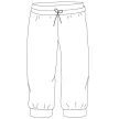 Temps Danse Dames Bamboo crop Pants Bakara teken