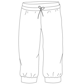 Temps Danse Dames Bamboo crop Pants Bakara teken