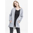 Urban Classics Dames Sweat Parka Grijs