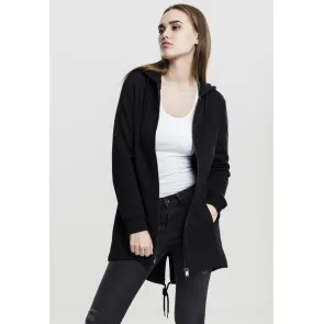 Urban Classics Dames Sweat Parka Zwart