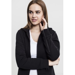 Urban Classics Dames Sweat Parka Zwart