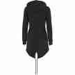 Urban Classics Dames Sweat Parka Zwart achter