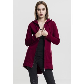 Urban Classics Dames Sweat Parka Burgundy voor