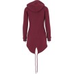 Urban Classics Dames Sweat Parka Burgundy achterkant