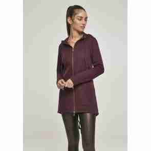 Urban Classics Dames Sweat Parka RedWijn