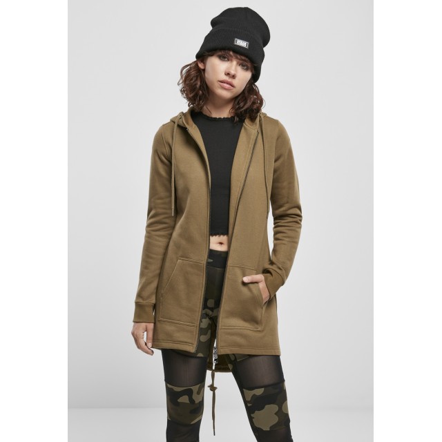 Urban Classics Dames Sweat Parka SummerOlive