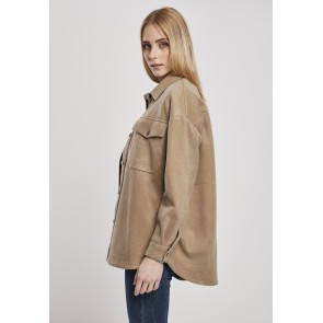 Urban Classics Dames Classic Overshirt Metalen Knopen