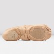 Bloch S0277M canvas balletschoenen splitzool nude