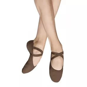 Bloch S0284M canvas balletschoenen stretch met splitzool bruin