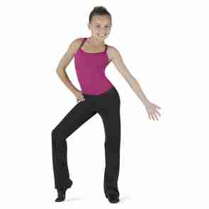 Bloch Meisjes Jazzbroek CP5453 V-tailleband met kleine overslag
