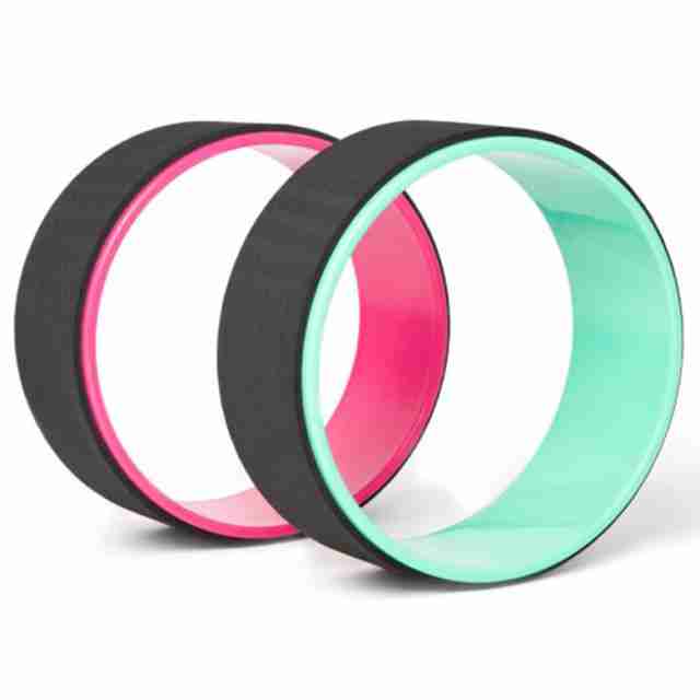 techdance th109 yoga wiel blauw en roze