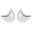 Techdance TH-100 elegant zilver metallic teenbeschermers van gel