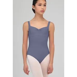Wear Moi Galate meisje balletpakje met pinch donkergrijs