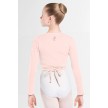 Wear moi carmen meisjes ballet wikkelvestje zalmroze