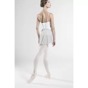 Wear Moi meisjes wikkel BalletRokje Alegro licht grijs achter