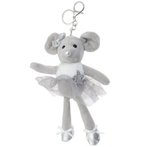 Alista Dancer Basics Alista Ballerina Muis Sleutelhanger knuffel grijs
