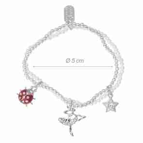 Alista Dubbele Armband met Ballerina en Strass