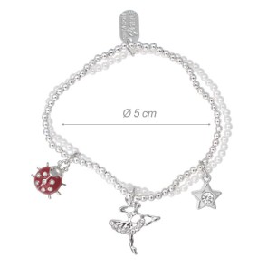 Alista Dubbele Armband met Ballerina en Strass