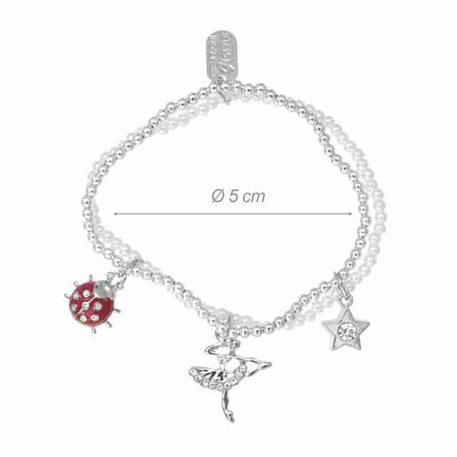 Alista Dubbele Armband met Ballerina en Strass