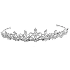 Alista Metalen Tiara voor Ceremonie met Witte Zirkonia voor ballerinas