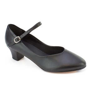SoDanca CH50 dansschoenen voor Character met leren zool en stabile lage hak 4 cm hak