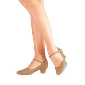 SoDanca Character Shoe met leren zool CH50 karamel 4 cm hak