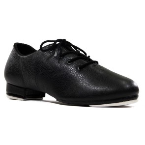 So Danca Lederen Tapschoenen met Splitzool zwart