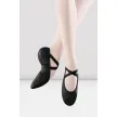 Bloch S0203 dames leren balletschoenen kruis bandjes zwart