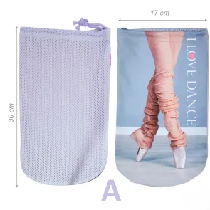 Alista Dancer Basics Alista Spitzen Tasje met Gaas blauw met een koordje