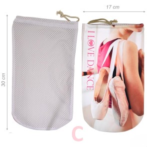 Alista Dancer Basics Alista Spitzen Tasje met Gaas kleurrijk met een koordje