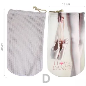 Alista Dancer Basics Alista Spitzen Tasje met Gaas wit met een koordje