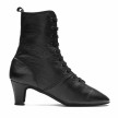zwarte lederen Rumpf 2315Folklore laars voor musical en jazz 5 cm hak