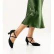 Anna Kern 572-50 Denise suede dansschoenen met kruisbandje voor dames