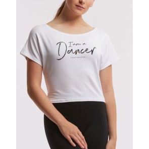 Temps Danse Agile I Am Dames Dansshirt kort wit