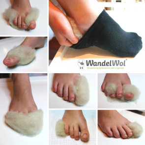 WandelWol Antidruk Schapenwol Teenbescherming 10 gram